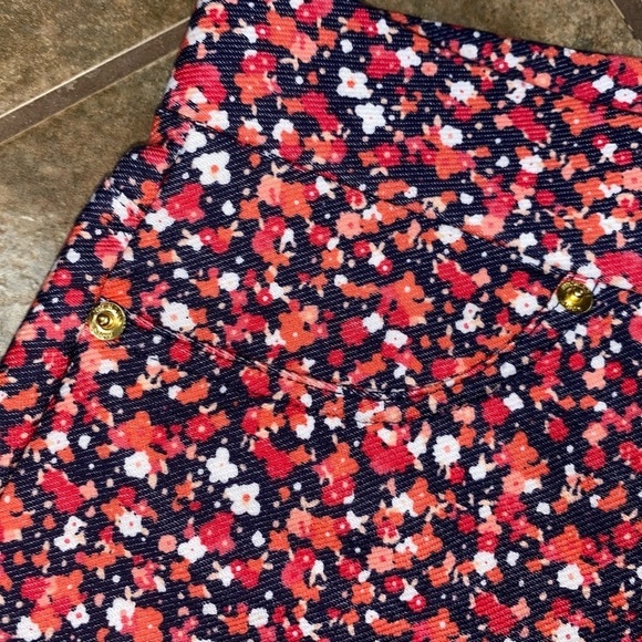 NWOT Michael Kors Floral Ditsy Skinny Jean Stretchy Pants Women’s Size Medium -E - Picture 4 of 12